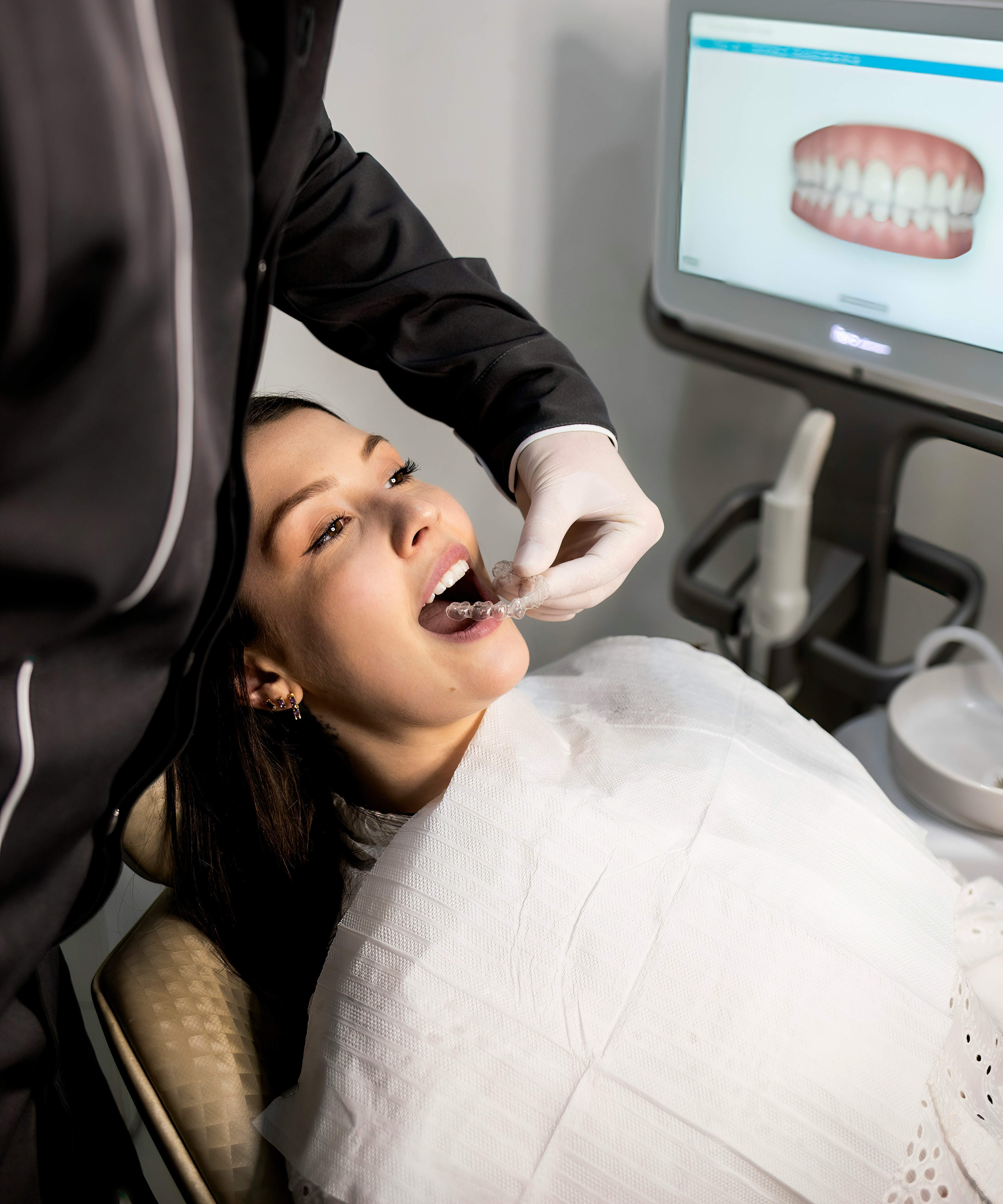 Paciente feliz tras la visita